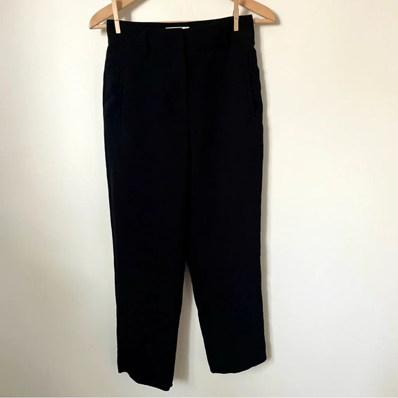 Aritzia Wilfred Tie Front Pant Black - Picture 2 of 8